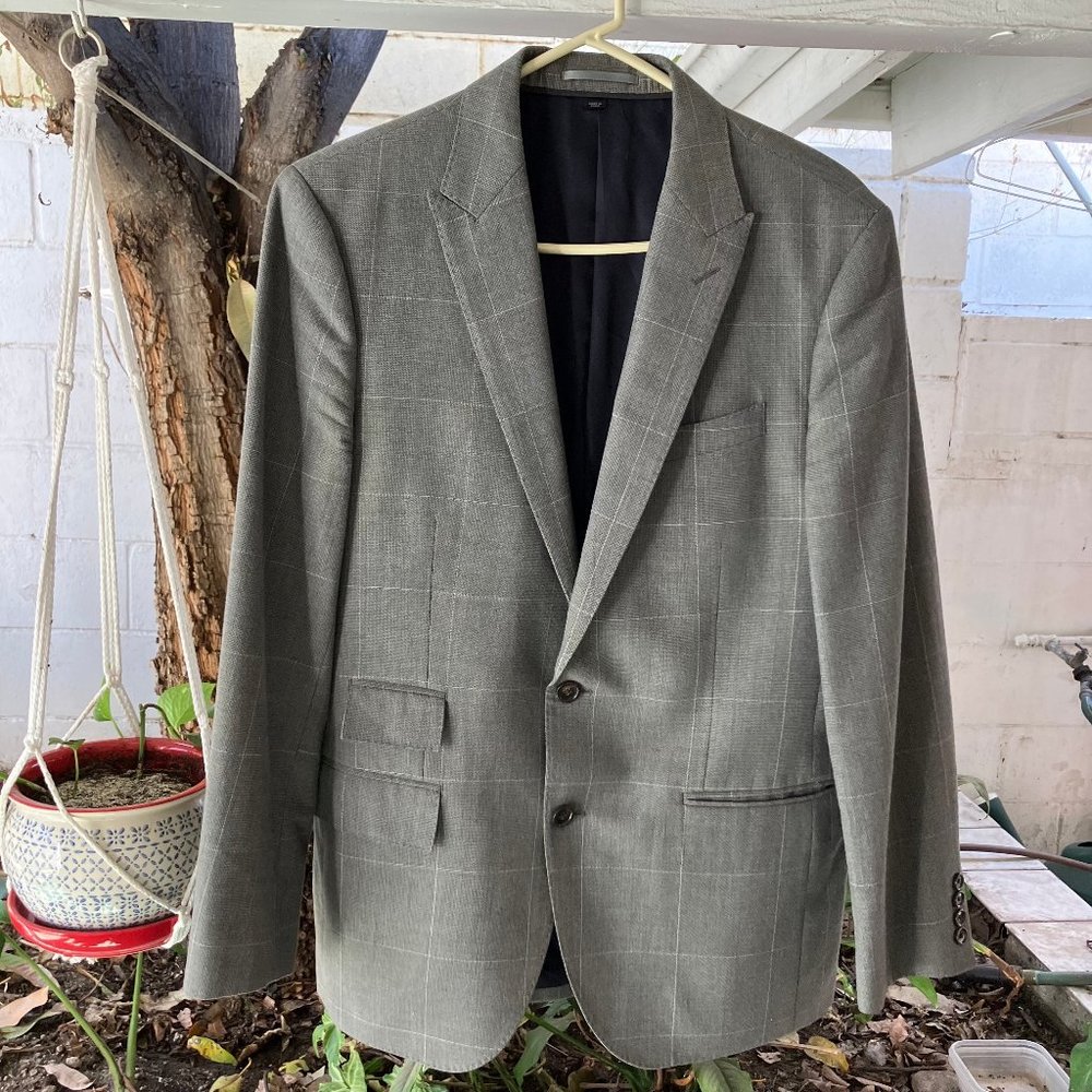 J CREW Wool Blazer Suit Jacket Size 40R Like New